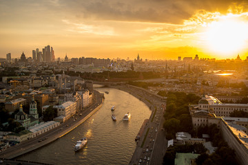 Sunset over Moscow - 215944948