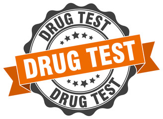 drug test stamp. sign. seal