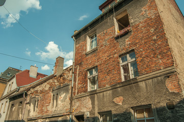 Old brick houses, Poland