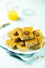 Orange and walnut cake