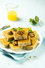 Orange and walnut cake