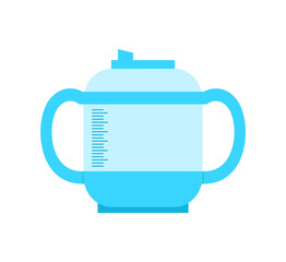 Fototapeta premium Container Made of Plastic Vector Illustration