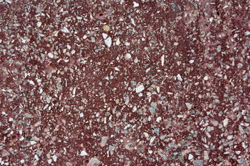 Pattern of red artificial marble tabletop for background