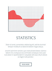 Statistics Page Text Sample Vector Illustration