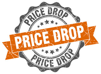 price drop stamp. sign. seal