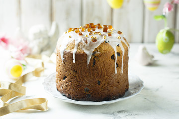 Panettone, or traditional Russian Easter bread