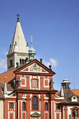 Fototapeta na wymiar Basilica of St. George in Prague. Czech Republic