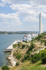 Russia, the peninsula of Crimea, the city of Sevastopol. 06/10/2018: Monument 