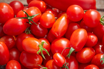 Tomatoes background red food - 215952342