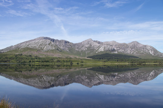Lough Inagh, Ireland Summer view with reflection