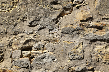 Fototapeta premium Texture of very old stone wall