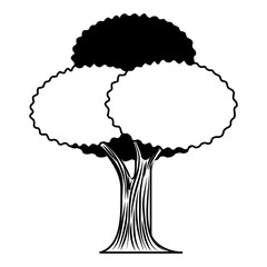 tree plant isolated icon