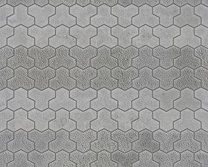 Obraz premium Geometric paving pattern seamless texture