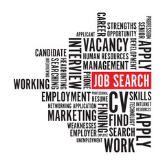 job search text background