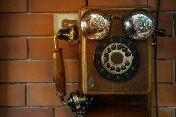vintage old telephone