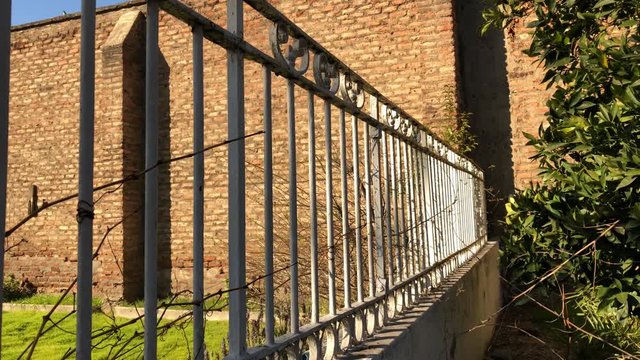 Small Cementery of the abandoned asylum of the sisters of the poor located in santiago de chile
