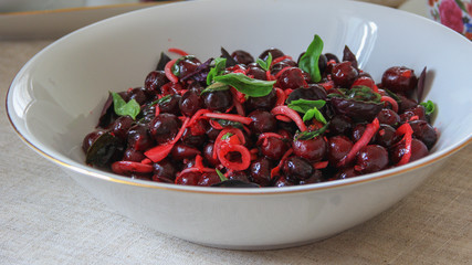 cherry and Basil salad