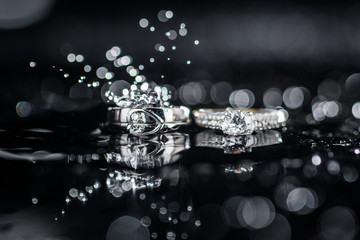 Diamond ring heart 3