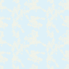 Fototapeta na wymiar UFO military camouflage seamless pattern in light blue and different shades of beige or yellow color
