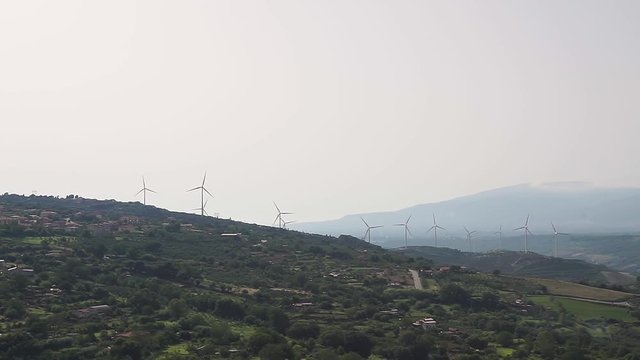 The Calabrian hills have very strong air masses and for this in the hills are teeming with wind farms.