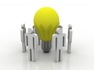 3d illustration Business Network concept