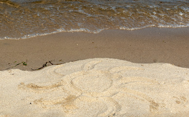 Botschaft im Sand - Sonne