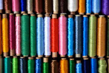 a lot of thread. art soft focus