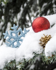 Christmas vertical composition