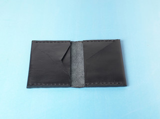 handmade leather wallet purse