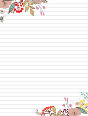 Page with the flowers.