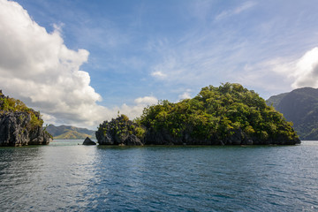 Fototapeta na wymiar Island in the sea. Coron Philippines, Palawan 