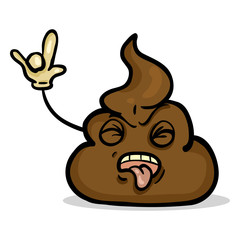 Vector Cartoon Character - Punk Shit Character