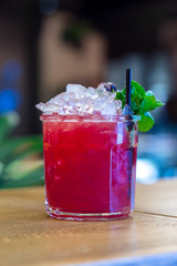 Cocktail on the table. Bar, Restaurant