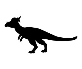 Stygimoloch silhouette dinosaur jurassic prehistoric animal