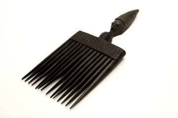 Old african sculptured comb