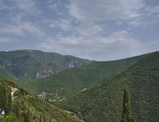 Obraz premium Veduta da Cerreto di Spoleto