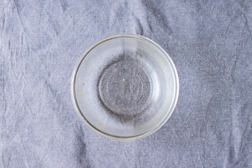 Empty dirty plate or dish. Finished food after lunch or dinner. Kitchenware concept good for restaurants, cafes or kitchen 