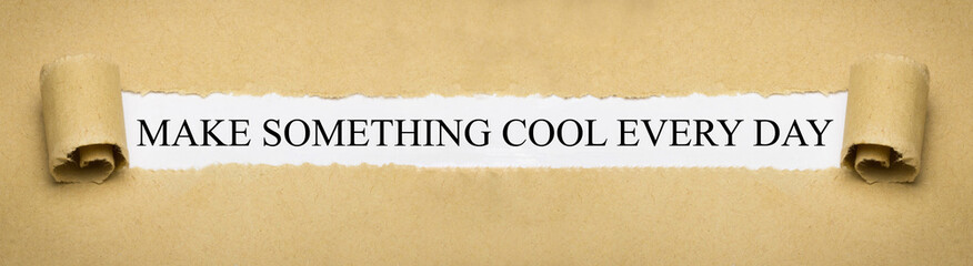 Make something cool every day