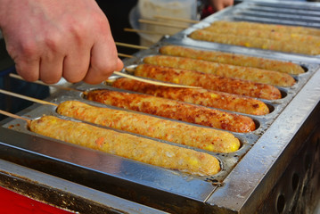 Rolled Omelette,cooking omelette egg.