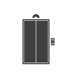 The elevator icon. Vector illustration on white background.