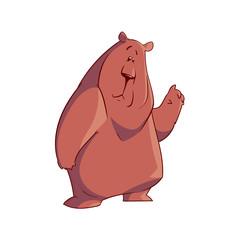 Cartoon vector bear