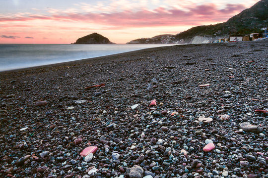 Sunset on the Maronti beach 4