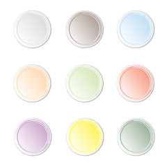 Color circle with shadow