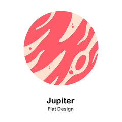 Jupiter Flat Illustration © Chanut-is