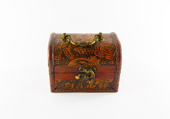 Cofre decorativo de madera