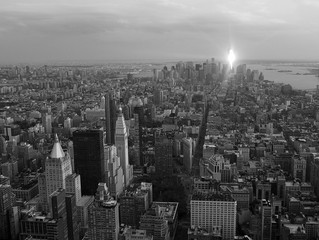 tramonto su new york