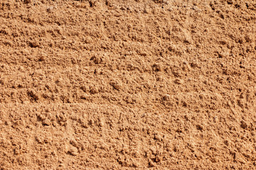 detail of sand in construction site background, ingredient for cement