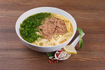 Vietnamese noodle soup Pho bo