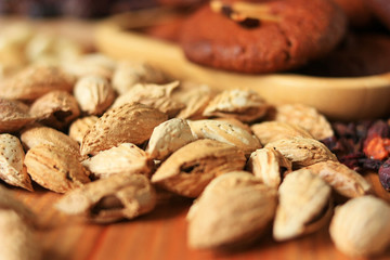 Nuts and cookies for breakfast