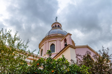 Fototapeta na wymiar Cathedral Basilica of Salta Dome - Salta, Argentina